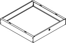 Ceiling Mount Kit — 2×2, 3.0"